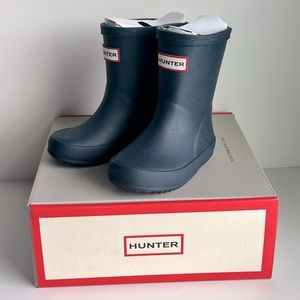 Hunter Kids Rain Boots Navy New